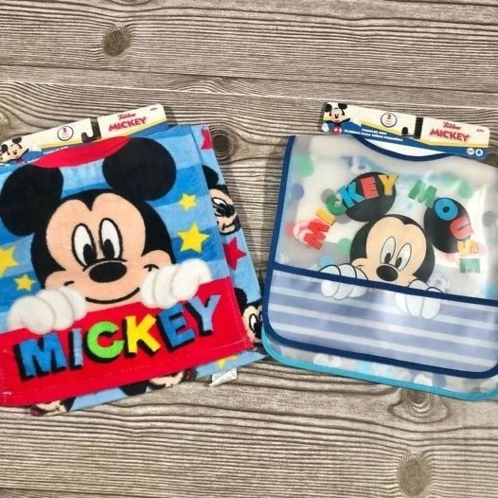 Disney Mickey Mouse bib bundle of (4).   B3